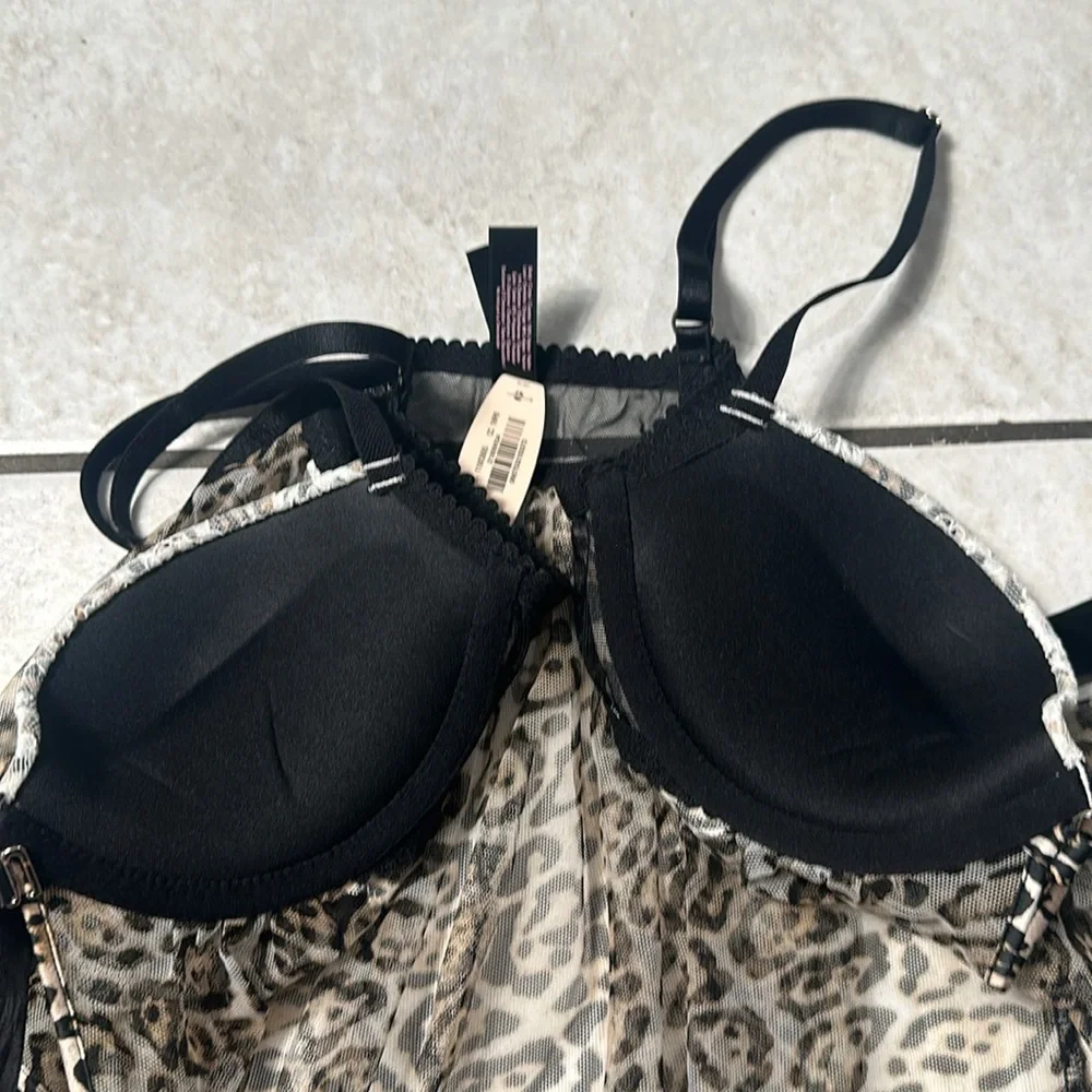 NWT Victoria’s Secret Leopard Print Baby Doll‎ Lingerie